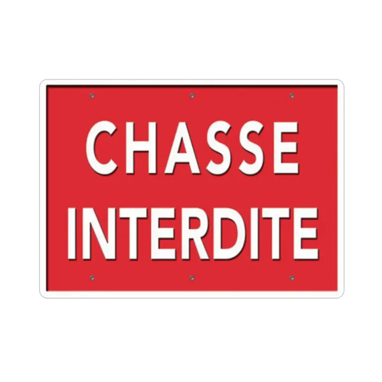 Panneau « Chasse interdite » Alu 26x20cm à l'unité