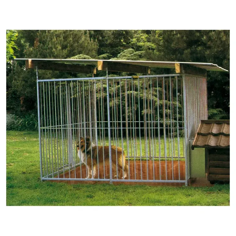 Panneau de chenil à barreaux 1,5m ouverture pour niche - Hauteur 184cm