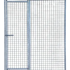 Panneau de chenil maille carrée 1,5m avec porte - Hauteur 184 cm