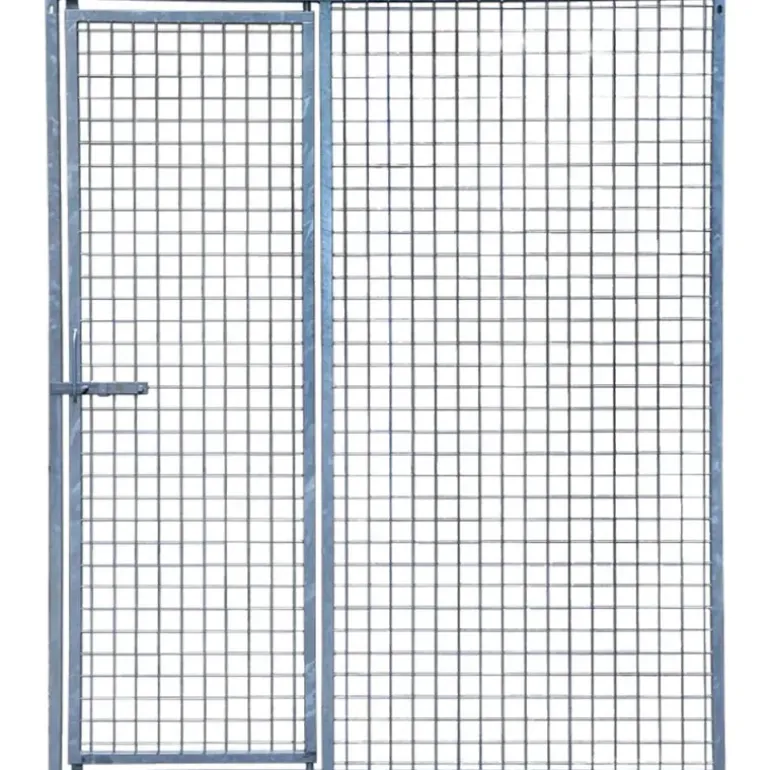 Panneau de chenil maille carrée 2m avec porte - Hauteur 184cm