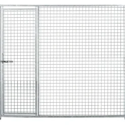 Panneau de chenil maille carrée 2m avec porte - Hauteur 184cm