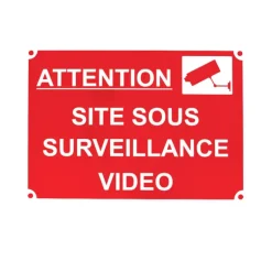 Panneau SITE SOUS SURVEILLANCE VIDEO Akilux 34 x 24cm