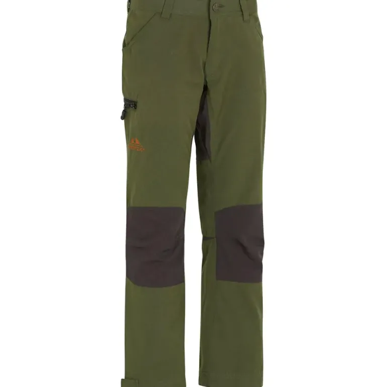Pantalon chasse enfant Lynx polyester coton vert 6 à 16 ans