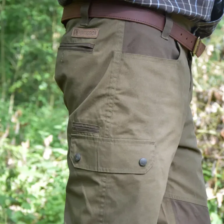 Pantalon de chasse Percussion Imperlight kaki taille 38 à 60