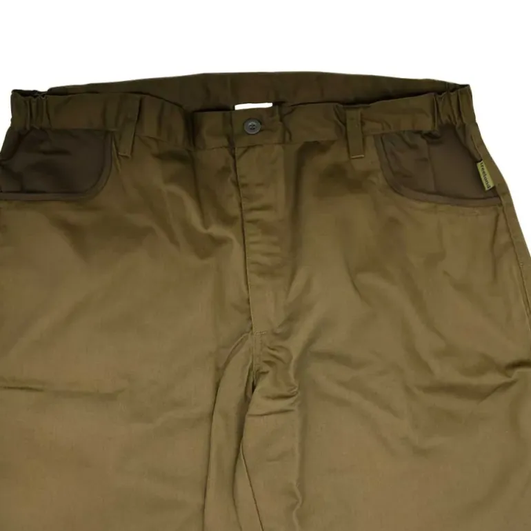 Pantalon de chasse T649N polyester coton marron taille 60