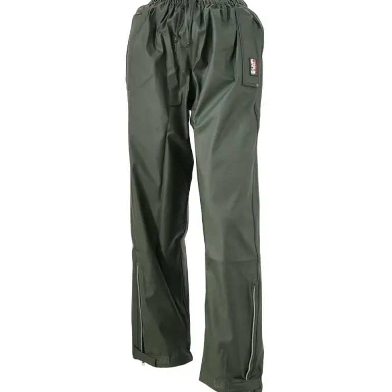 Pantalon de pluie Tonerre imperméable polyuréthane pvc kaki foncé