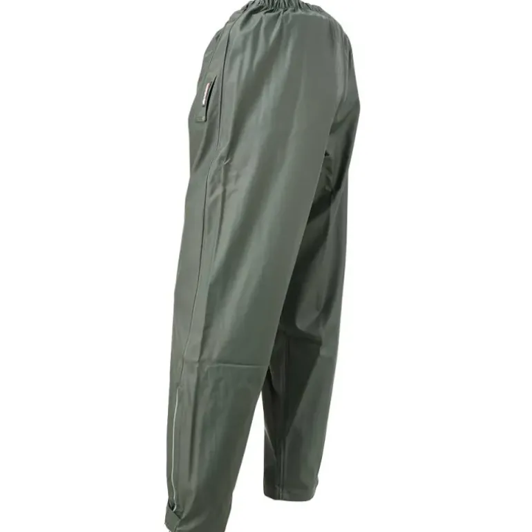 Pantalon de pluie Tonerre imperméable polyuréthane pvc kaki foncé