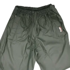 Pantalon de pluie Tonerre imperméable polyuréthane pvc kaki foncé