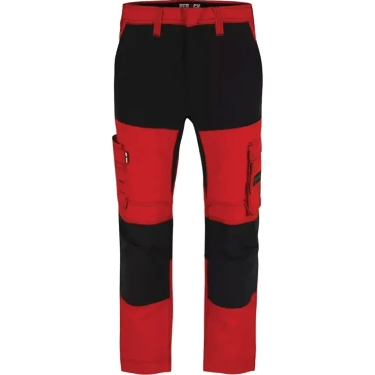 Pantalon de travail homme Hector Herock® - Rouge - Multi-poches professionnelles