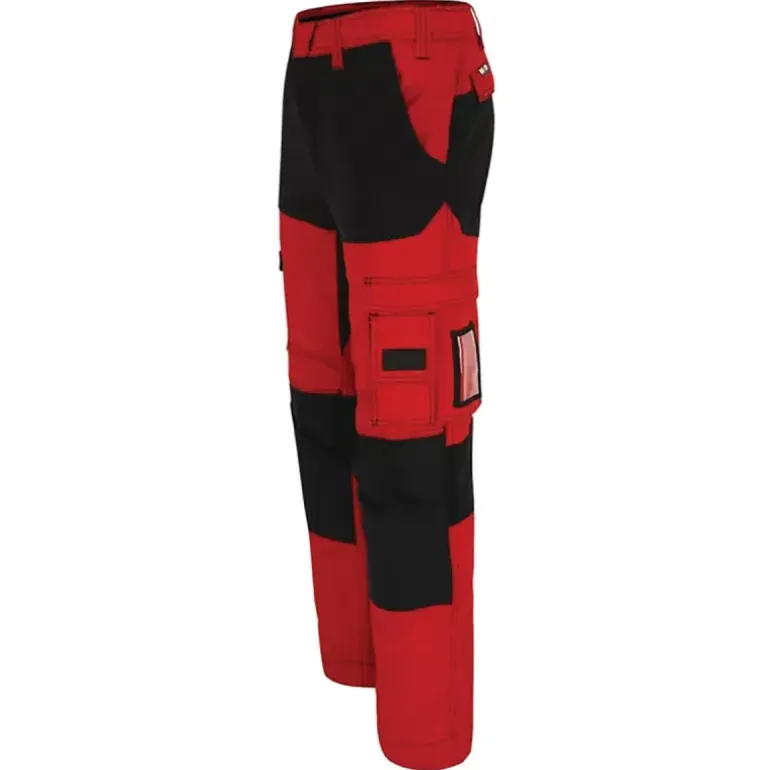 Pantalon de travail homme Hector Herock® - Rouge - Multi-poches professionnelles