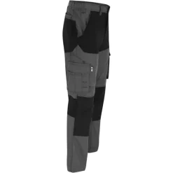 Pantalon de travail homme Hector Herock® - Poches multiples - Extensible 4 directions - Noir/Charbon