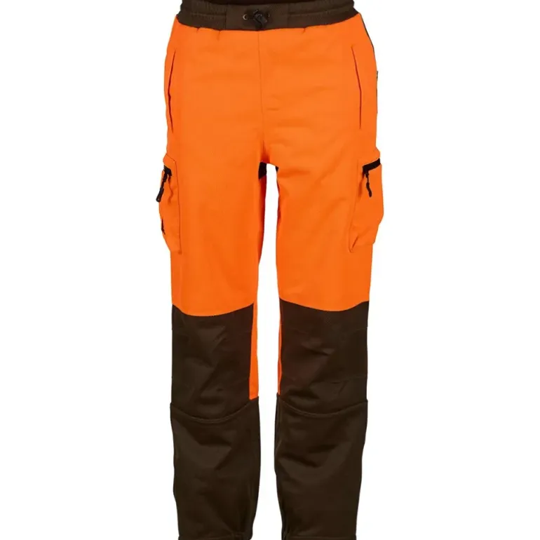 Pantalon enfant Ridge polyester spandex orange néon 6 à 16 ans
