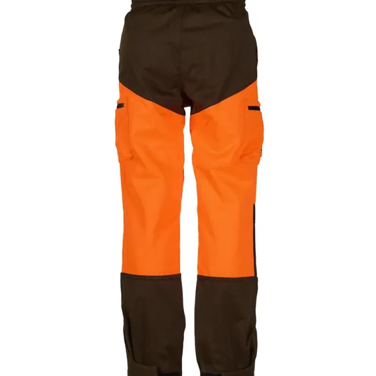 Pantalon enfant Ridge polyester spandex orange néon 6 à 16 ans