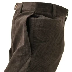 Pantalon marron Calvados côtelé extensible T38 À 60