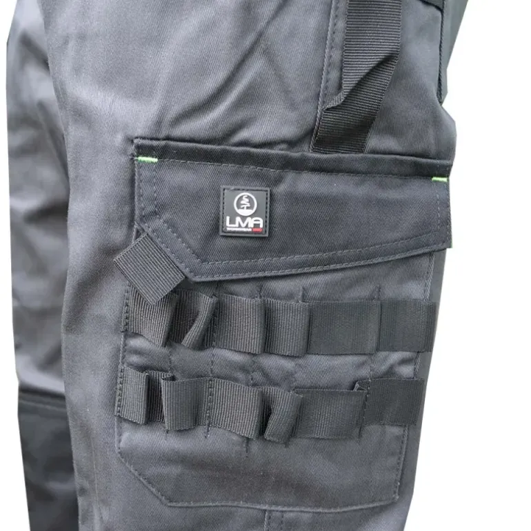 Pantalon Travail multipoches LMA gris et noir T38 à T60