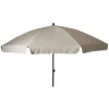Parasol de jardin inclinable Ø 2 m taupe - Toile polyester 180 g/m² - Protection UPF 30+