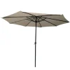 Parasol Rond Ø 2,70 m polyester 160 g/m² beige