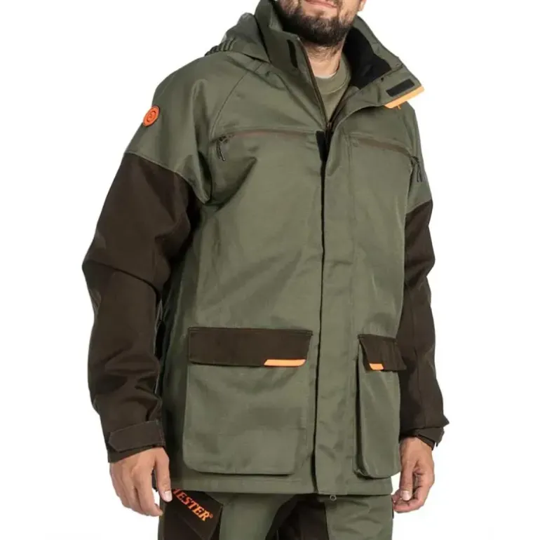 Parka Homme Winchester® Track Racoon Vert - Manches Longues & Capuche
