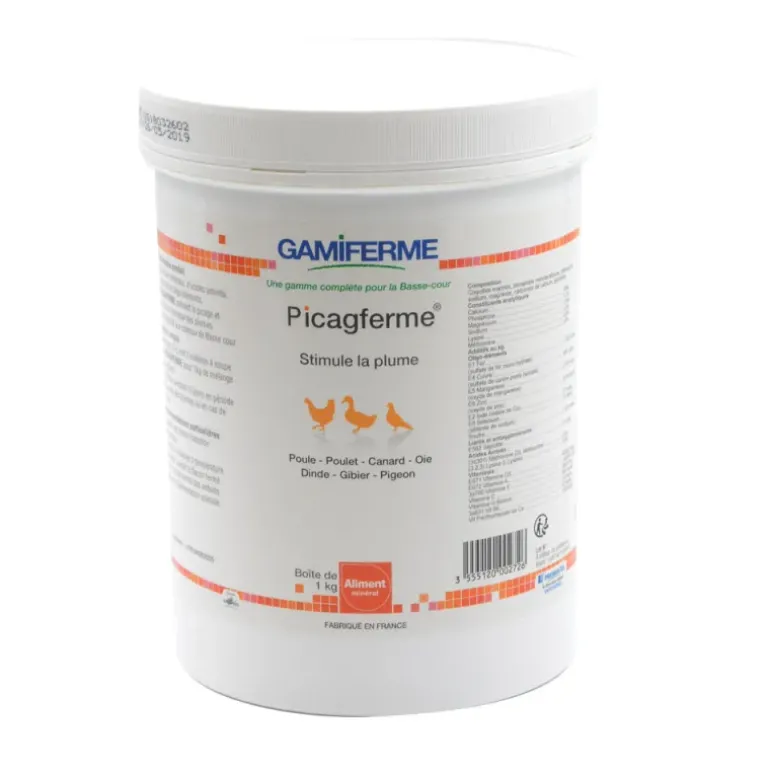 Picagferme, aliment minéral volaille 1kg - GAMIFERME