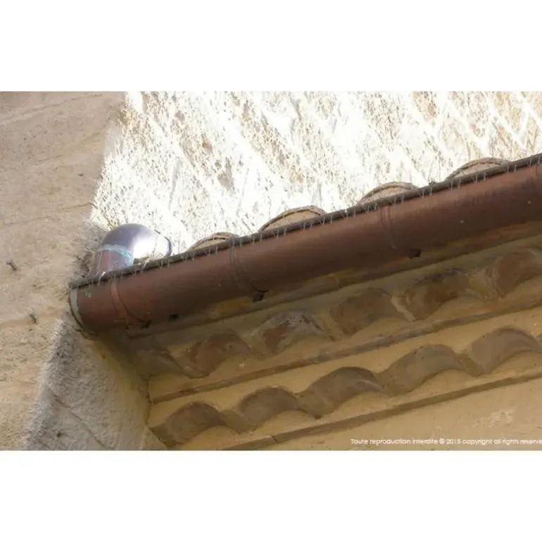 Pics anti-pigeon spécial gouttières galvanisé lot de 240
