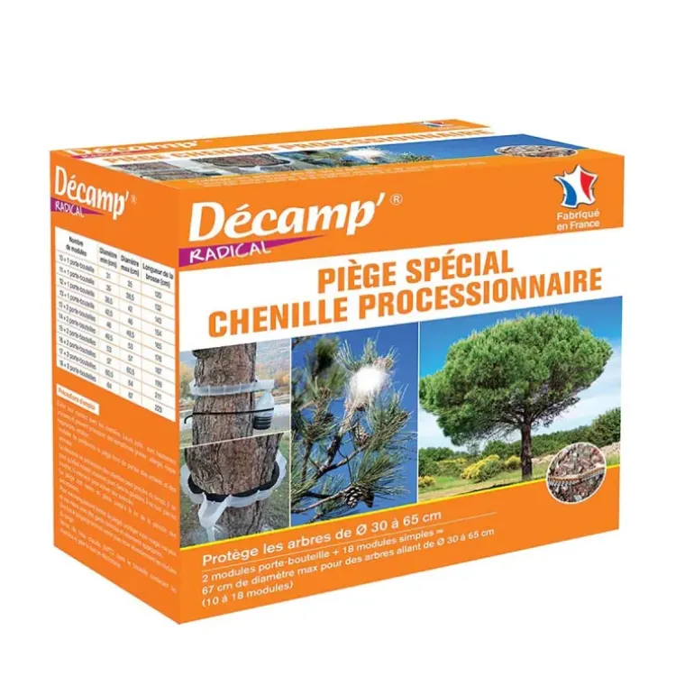 Piège à phéromones contre les chenilles processionnaires pour arbres Ø30-65cm - Décamp
