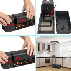 Piège à souris électrique USB - 2500V - 30 chocs par recharge