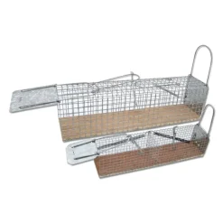 Piège cage à rat 2 entrées 235 x 80 x 100 mm