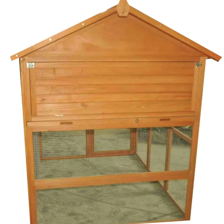 Pigeonnier bois 3 cases avec volière galvanisée – 130 x 160 cm