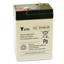 Pile rechargeable 6V, 4 Ah, 70 x 45 x 105mm