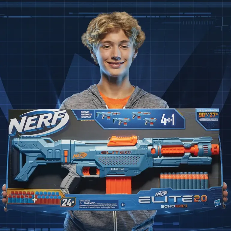 Pistolet NERF Elite 2.0 Echo CS 10 24 flechettes incluses