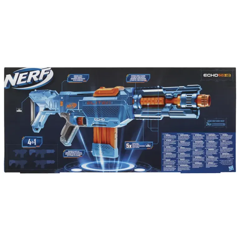 Pistolet NERF Elite 2.0 Echo CS 10 24 flechettes incluses