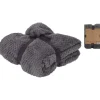 Plaid polaire gris 130x170 cm | Doux, chaud et confortable