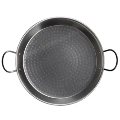 Plat paella flamme directe acier poli laminé Ø60cm 12-20 pers