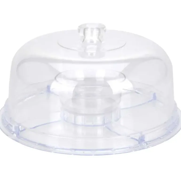 Plateau de service avec couvercle Ø30,5cm H20cm 890g