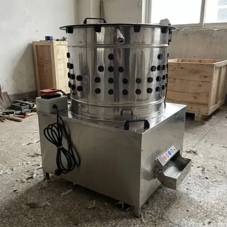 Plumeuse professionnelle Cylindra inox 144 doigts 0,75kW River Systems