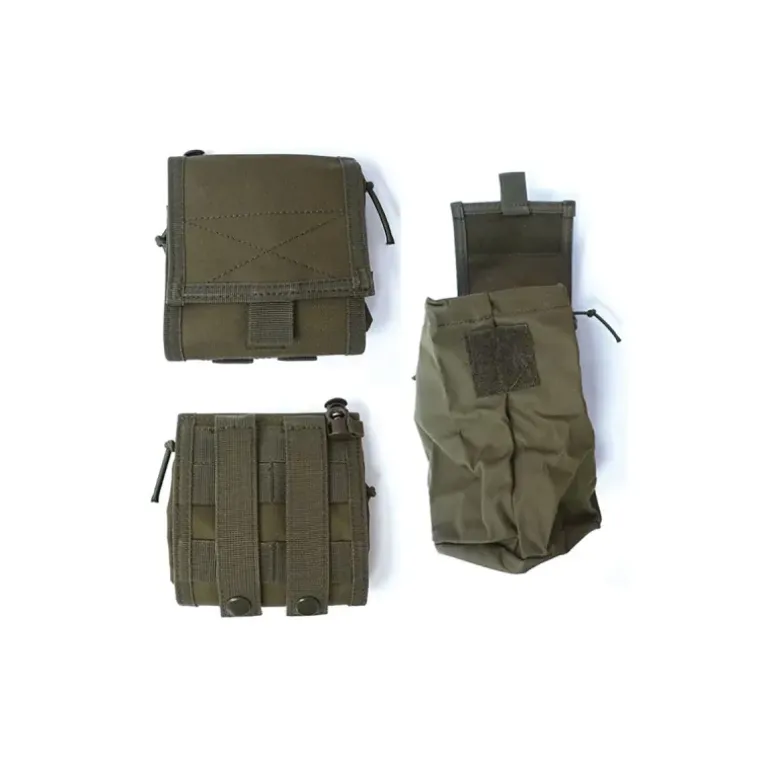 Poche de Rangement Chargeur Verte - Fixation MOLLE