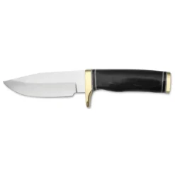 Poignard de chasse 22 cm inox avec étui cuir – manche bois