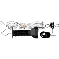 Poignée élastique extensible 7m - Cordon électrifié noir et blanc - CHAPRON LEMENAGER
