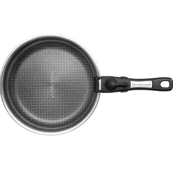Poêle acier inoxydable nid d'abeille 24 cm