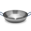 Poêle Lyonnaise polie avec anses Acier poli 40cm