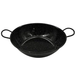 Poêle profonde émaillés poignées acier laminé Ø30cm