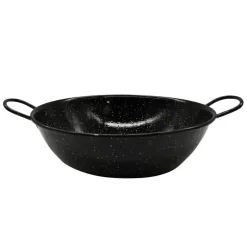Poêle profonde émaillés poignées acier laminé Ø30cm