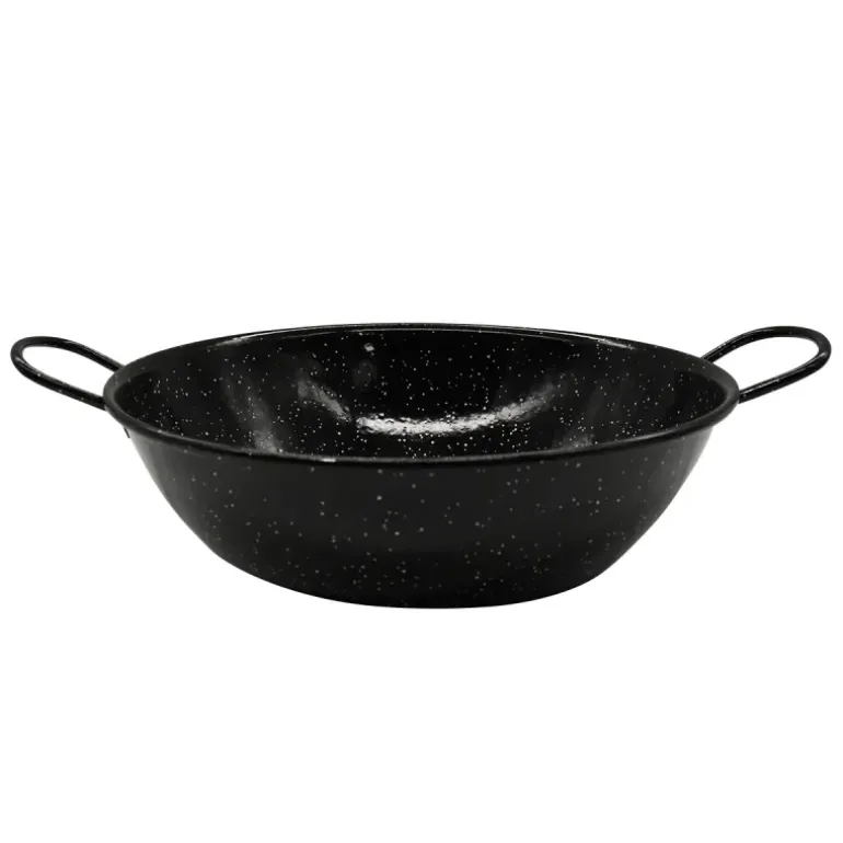Poêle profonde émaillés poignées acier laminé Ø30cm