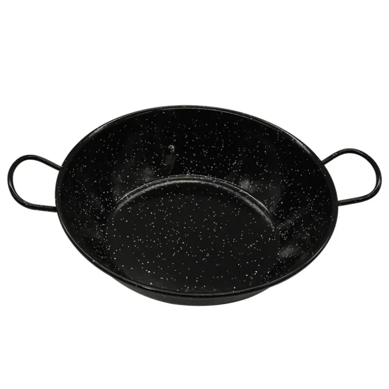 Poêle profonde émaillés poignées acier laminé Ø30cm