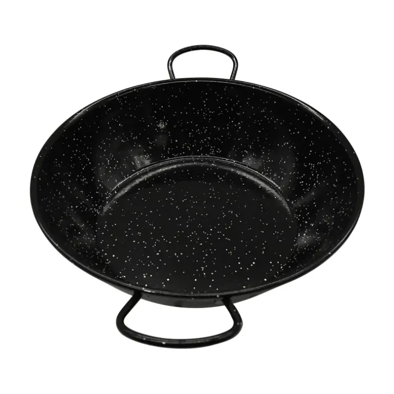 Poêle profonde émaillés poignées acier laminé Ø30cm