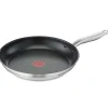 Poêle Virtuoso 250° revêtement antiadhésif acier inox noir Ø30 cm