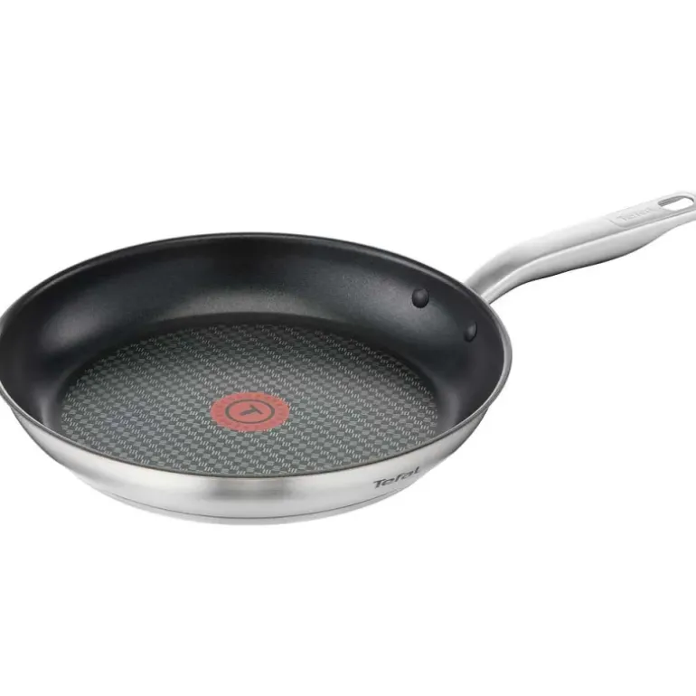 Poêle Virtuoso 250° revêtement antiadhésif acier inox noir Ø30 cm
