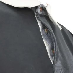 Polo FAST manches longues col classique coton bleu marine M à 3XL