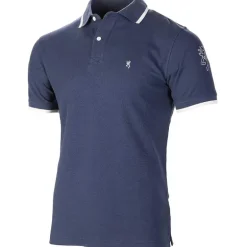 Polo Homme Ultra 79 Browning® - Bleu Coton Respirant