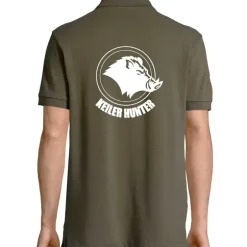 Polo Keiler Hunter kaki logo 2